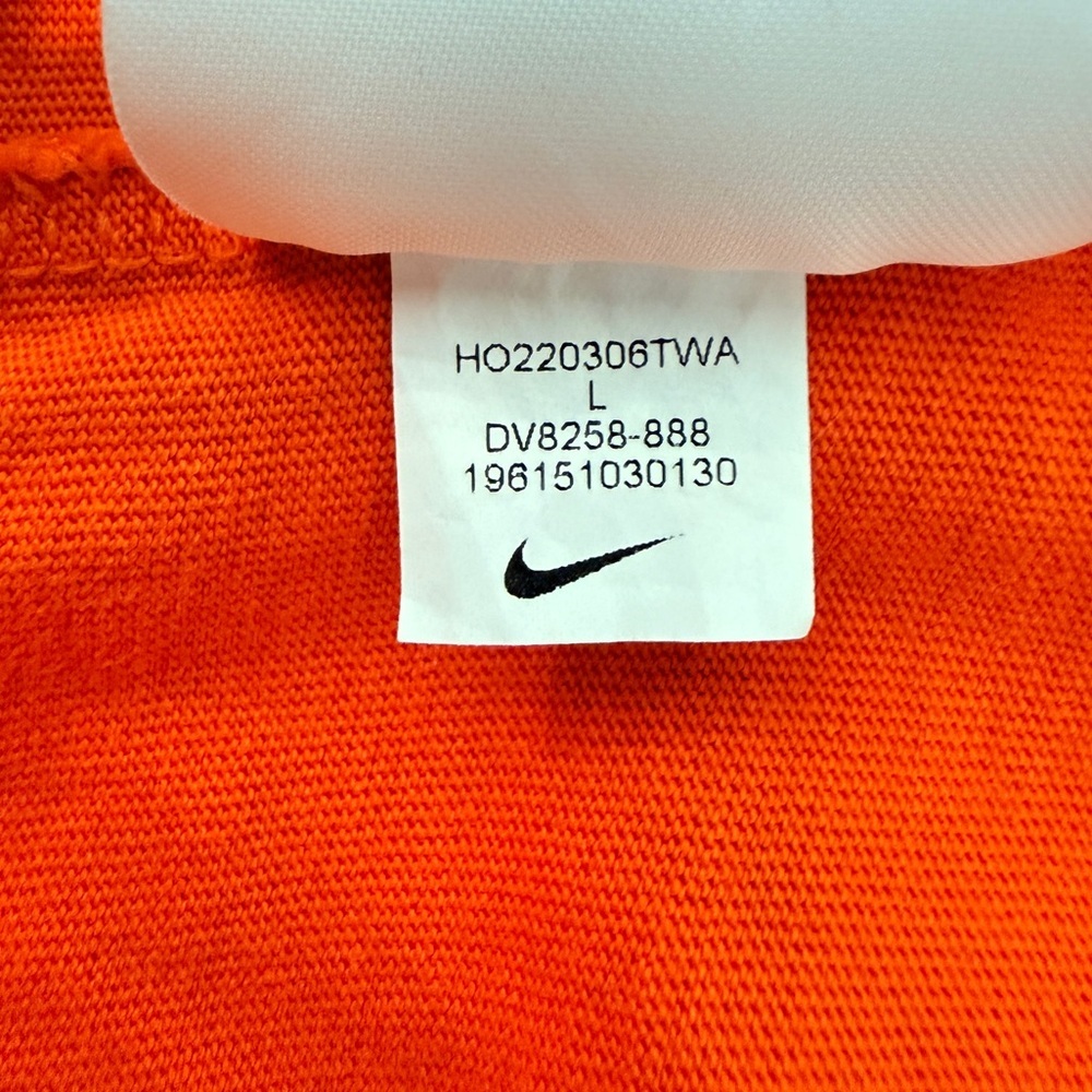 Nike Clemson Tigers Long Sleeve T-Shirt Men’s Size Large Orange Cotton - Picture 9 of 10